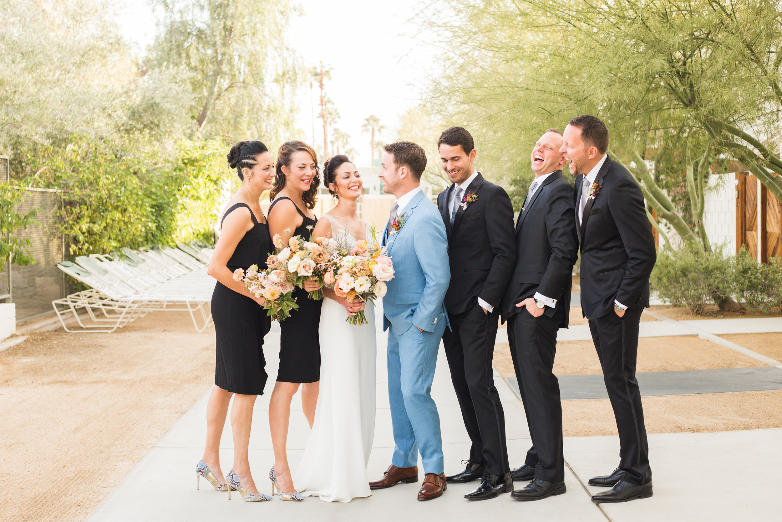 Bridal party Ace Hotel Palm Springs