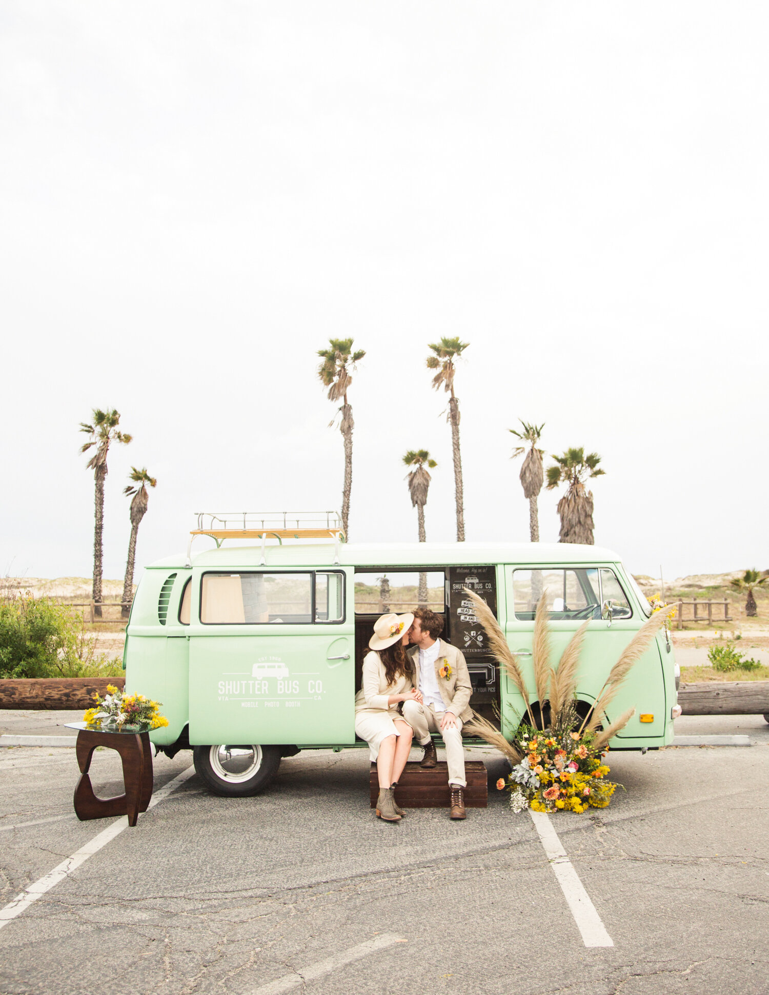 Ventura engagement session  with vw bus 