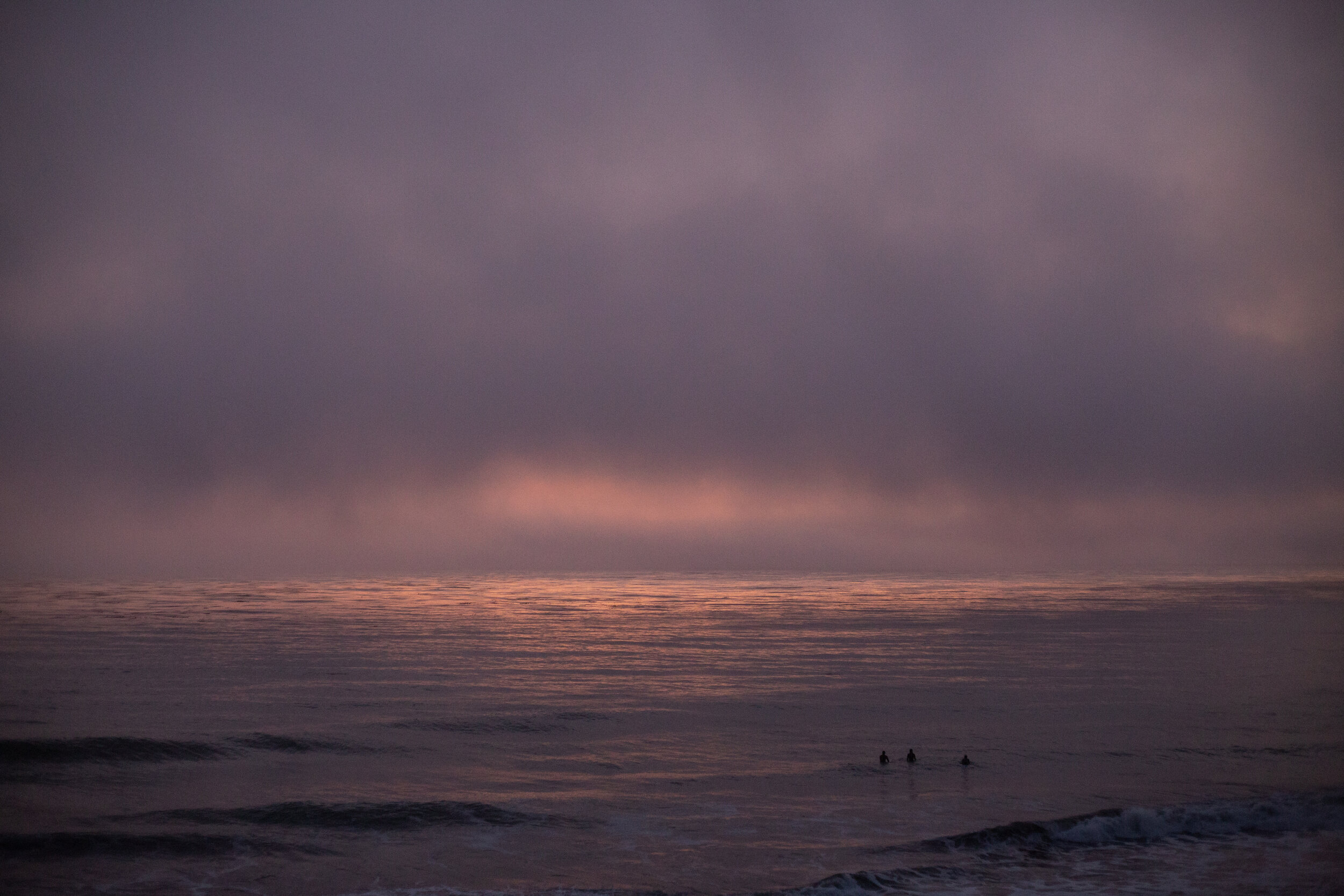 Sunset surfers central coast