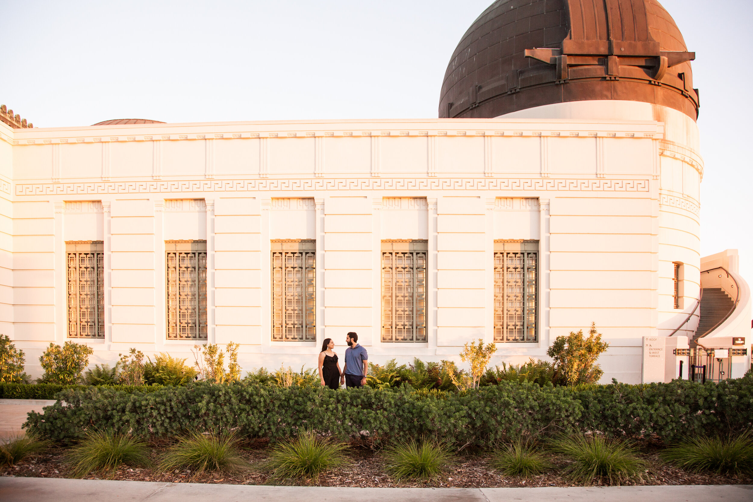 Couples session at Griffith Observatory 