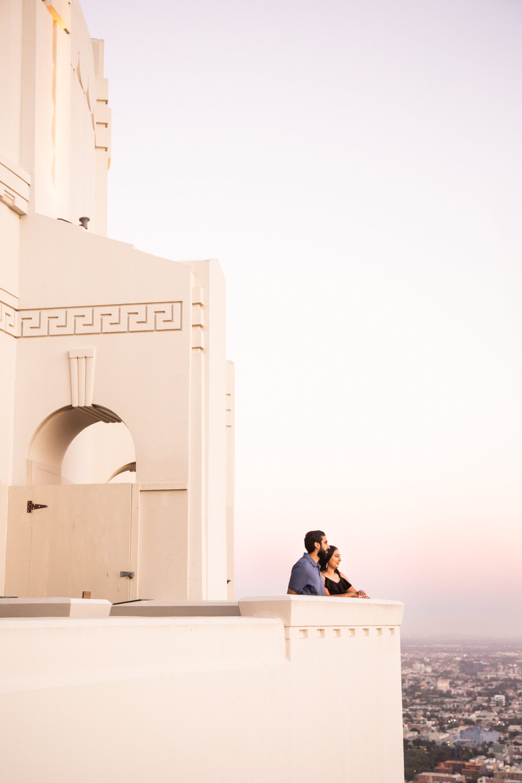 Engagement session at Griffith Observatory 