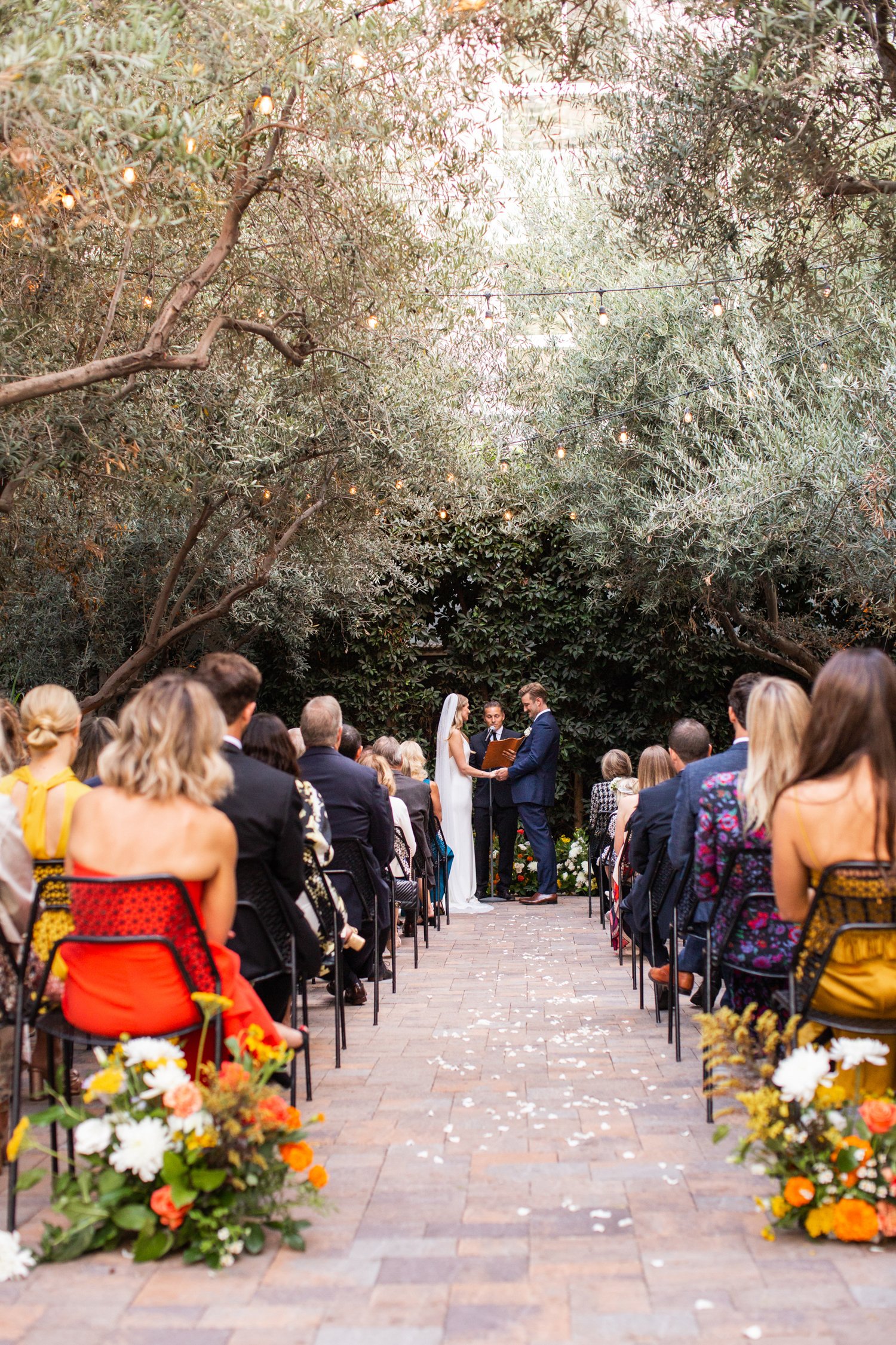 Modern and Colorful Ceremony at Redbird LA